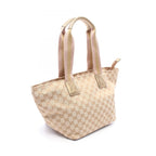 Gucci Tote Bag GG Canvas Sherry Line Gold Beige Pink — view 2