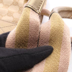 Gucci Tote Bag GG Canvas Sherry Line Gold Beige Pink — view 6