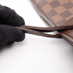 Louis Vuitton Tote Bag Neverfull MM Damier Ebene Canvas Leather — view 7