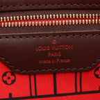 Louis Vuitton Tote Bag Neverfull MM Damier Ebene Canvas Leather — view 4