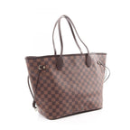 Louis Vuitton Tote Bag Neverfull MM Damier Ebene Canvas Leather — view 2