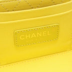 Chanel Shoulder Bag Quilted Yellow Leather Small Vanity 2-Way Chain — view 4