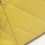 Chanel Shoulder Bag Quilted Yellow Leather Small Vanity 2-Way Chain — view 8