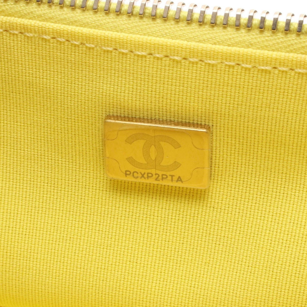 Chanel Shoulder Bag Quilted Yellow Leather Small Vanity 2-Way Chain — view 5