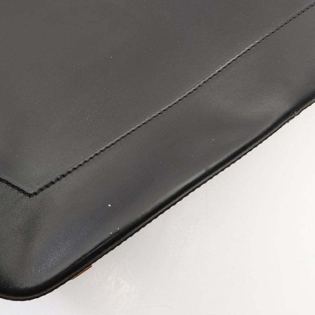 Celine Shoulder Bag Black Leather Gancini — view 6