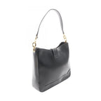 Celine Shoulder Bag Black Leather Gancini — view 2