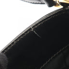 Celine Shoulder Bag Black Leather Gancini — view 8