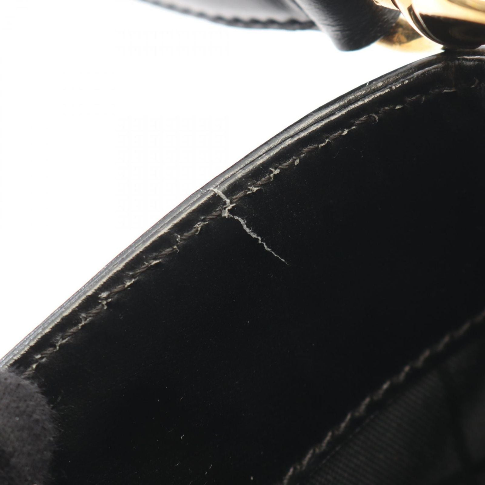 Celine Shoulder Bag Black Leather Gancini — view 8