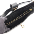 Celine Shoulder Bag Black Leather Gancini — view 3