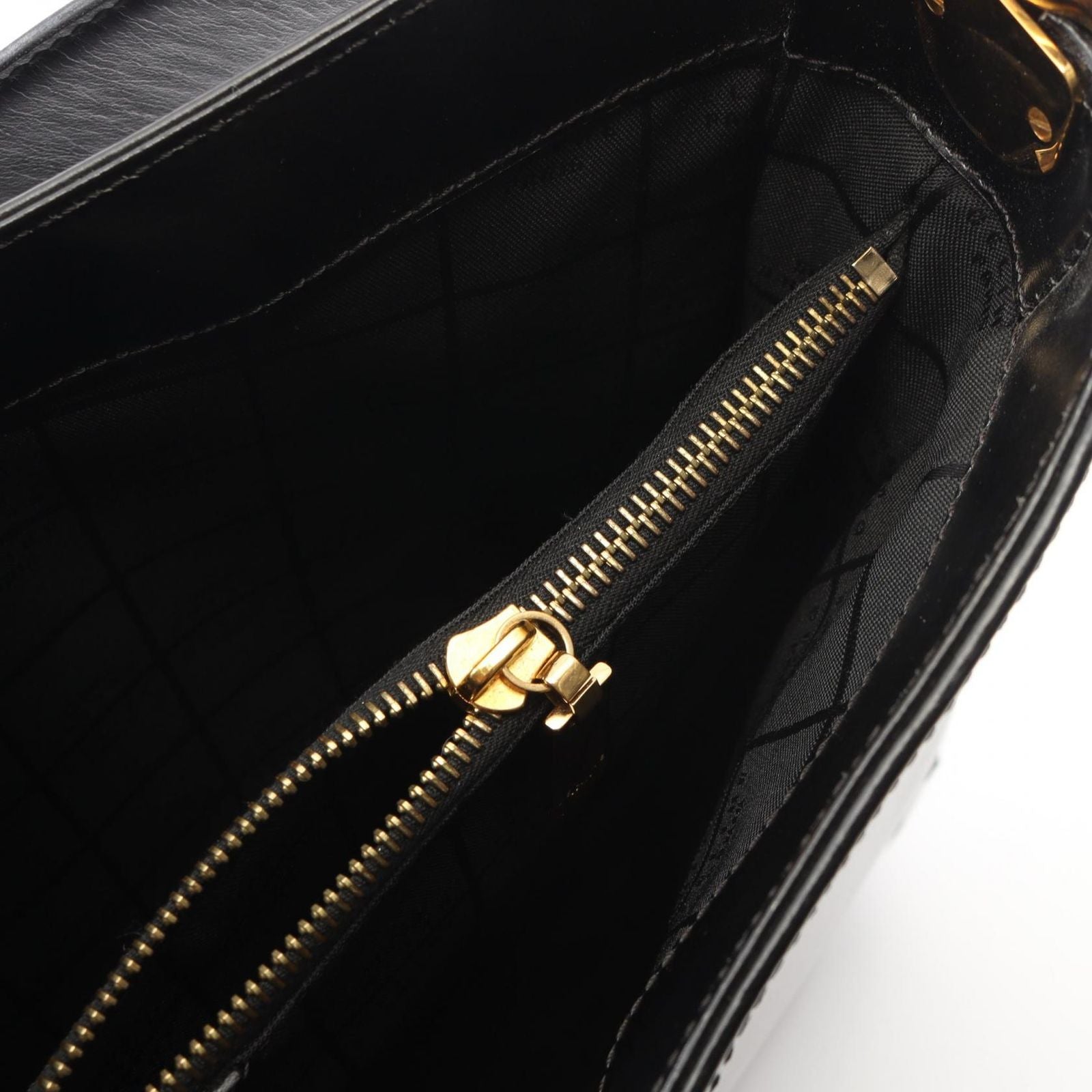Celine Shoulder Bag Black Leather Gancini — view 5