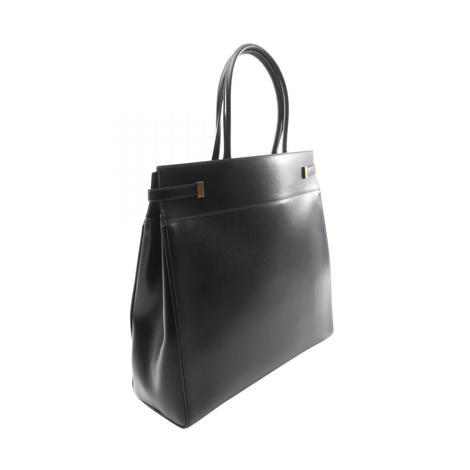 Saint Laurent Paris Tote Bag Manhattan S Black Leather — view 2