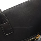 Saint Laurent Paris Tote Bag Manhattan S Black Leather — view 5