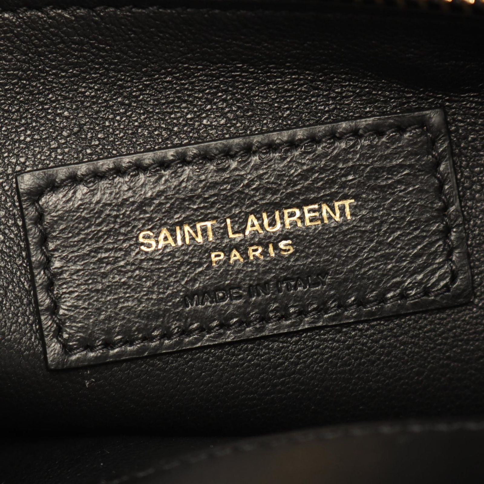 Saint Laurent Paris Tote Bag Manhattan S Black Leather — view 4