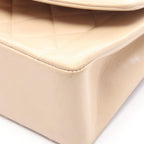 Chanel Shoulder Bag Quilted Diana Flap Light Beige Lambskin Chain — view 7