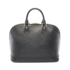 Louis Vuitton Alma Noir Leather Handbag