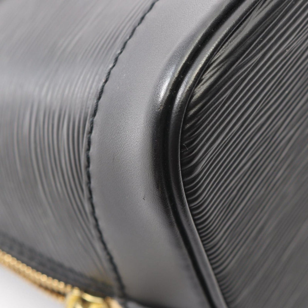 Louis Vuitton Alma Noir Leather Handbag — view 7