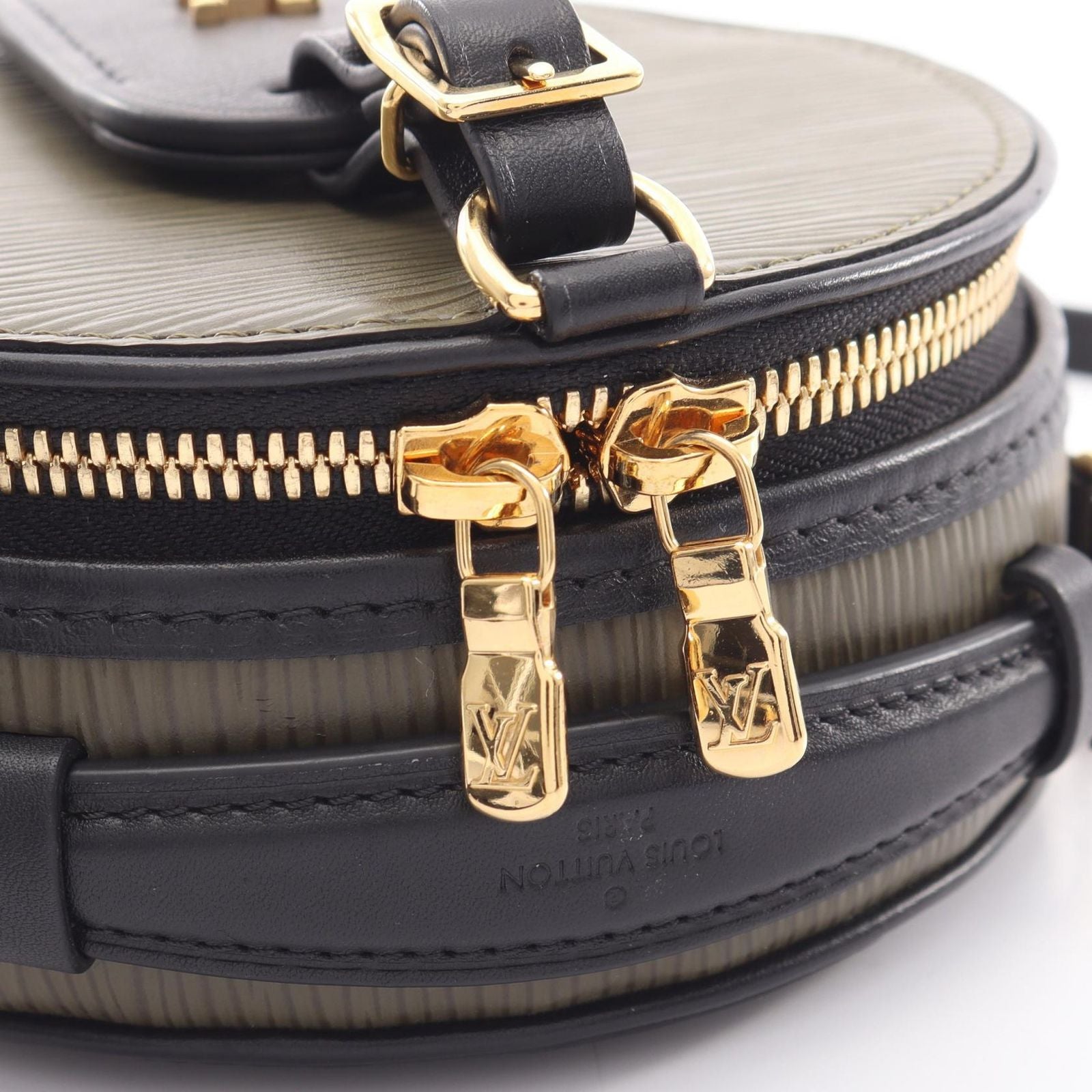 Louis Vuitton Mini Boite Chapeau 2-Way Khaki Leather Handbag — view 5