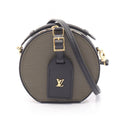 Louis Vuitton Mini Boite Chapeau 2-Way Khaki Leather Handbag