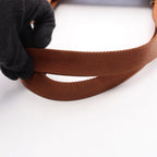 Celine Tote Bag Macadam Navy Brown Vinyl Leather — view 7