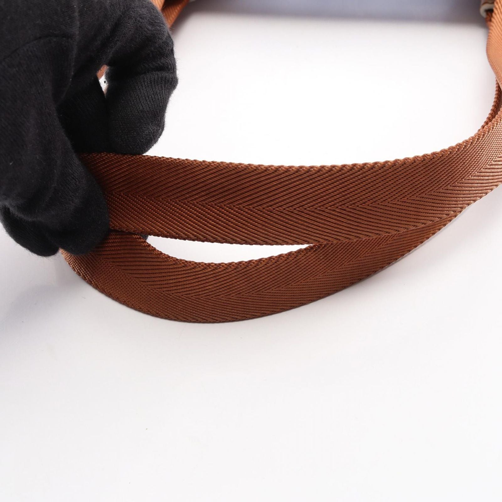Celine Tote Bag Macadam Navy Brown Vinyl Leather — view 7