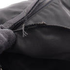 Prada Shoulder Bag Vela Black Nylon Leather Triangle Logo — view 8