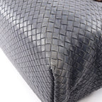Bottega Veneta Tote Bag Intrecciato Navy Leather Large — view 7