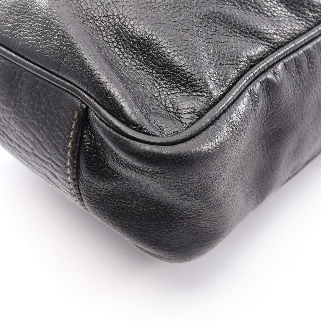 Gucci Shoulder Bag Crest Black Leather — view 6