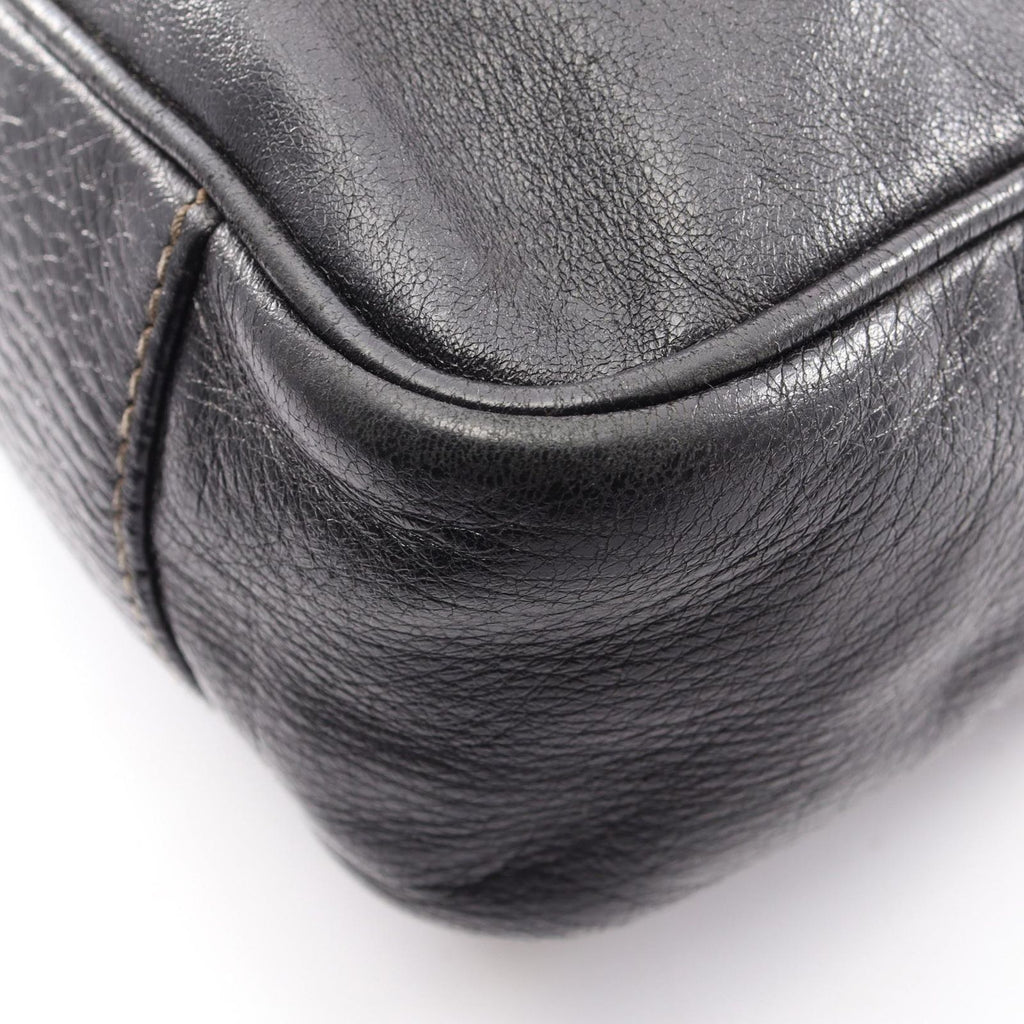 Gucci Shoulder Bag Crest Black Leather — view 5