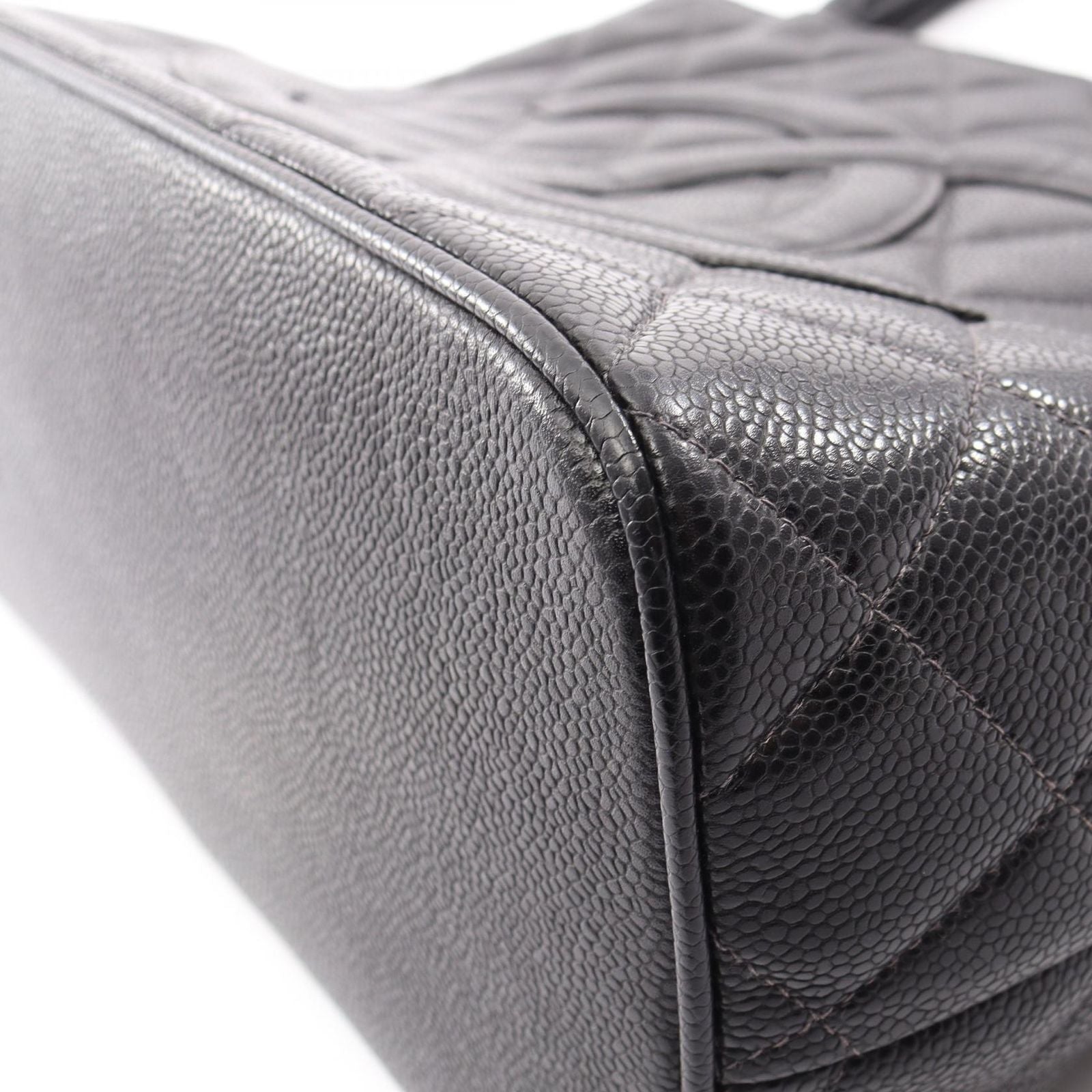 Chanel Tote Bag Reissue Black Caviar Leather — view 8
