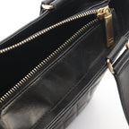 Chanel Tote Bag Choco Bar Black Lambskin CC Logo — view 7