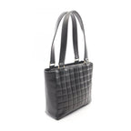 Chanel Tote Bag Choco Bar Black Lambskin CC Logo — view 2