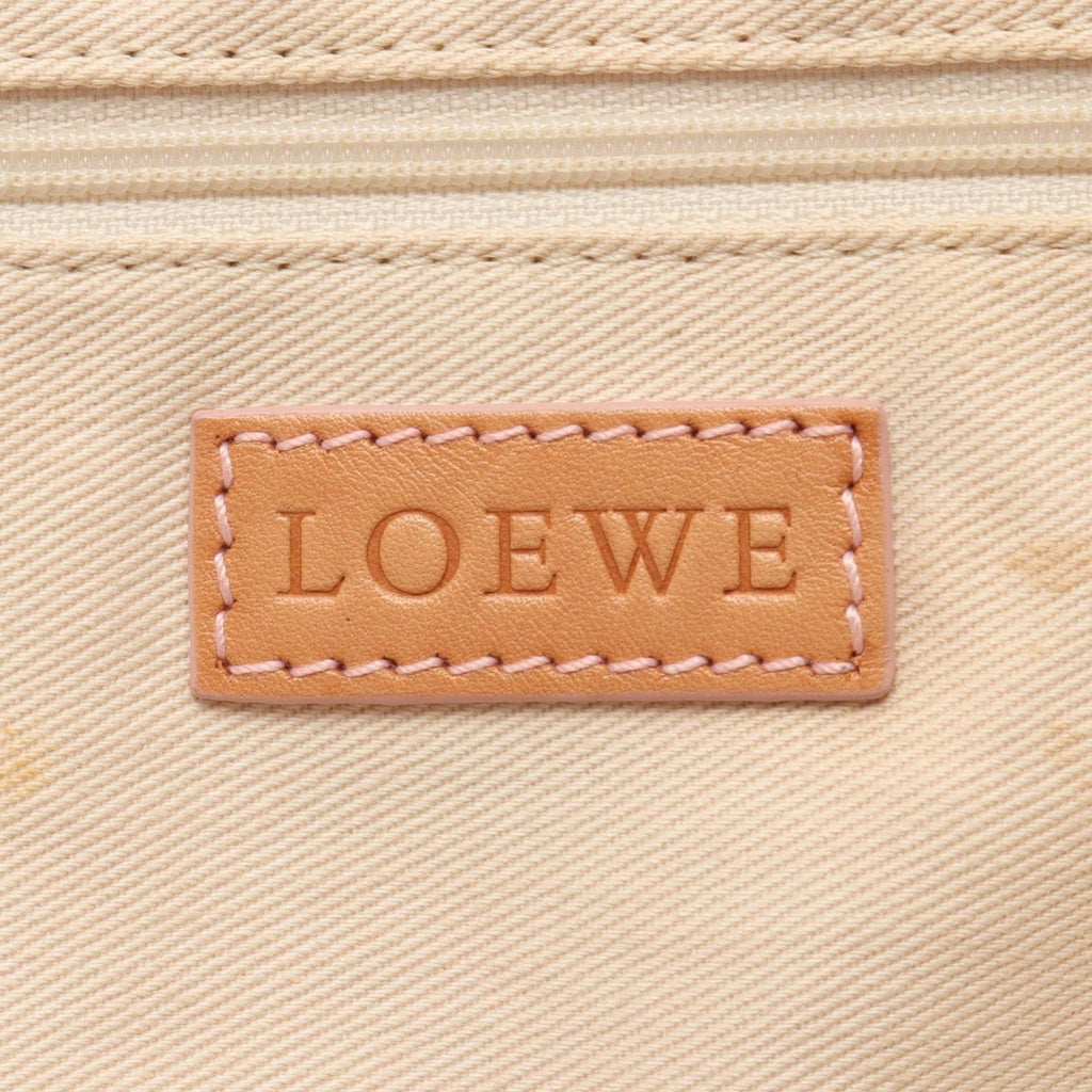 Loewe Tote Bag Repeat Anagram Beige Canvas Leather — view 4