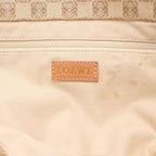 Loewe Tote Bag Repeat Anagram Beige Canvas Leather — view 5