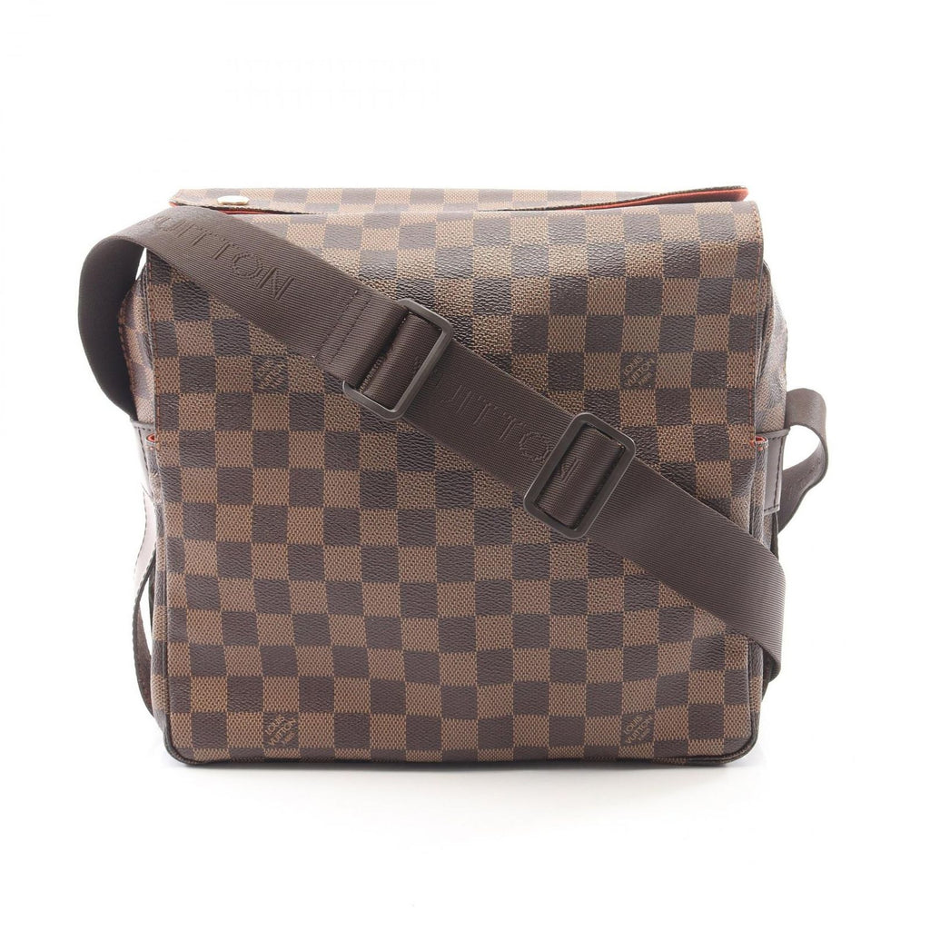 Louis Vuitton Shoulder Bag Naviglio Damier Ebene Canvas Leather
