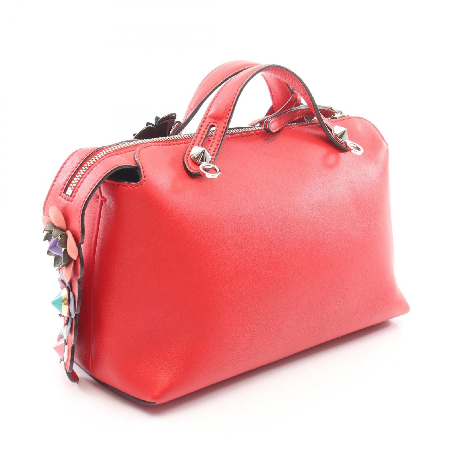 Fendi by the Way Medium 2-Way Red Leather Handbag — view 2