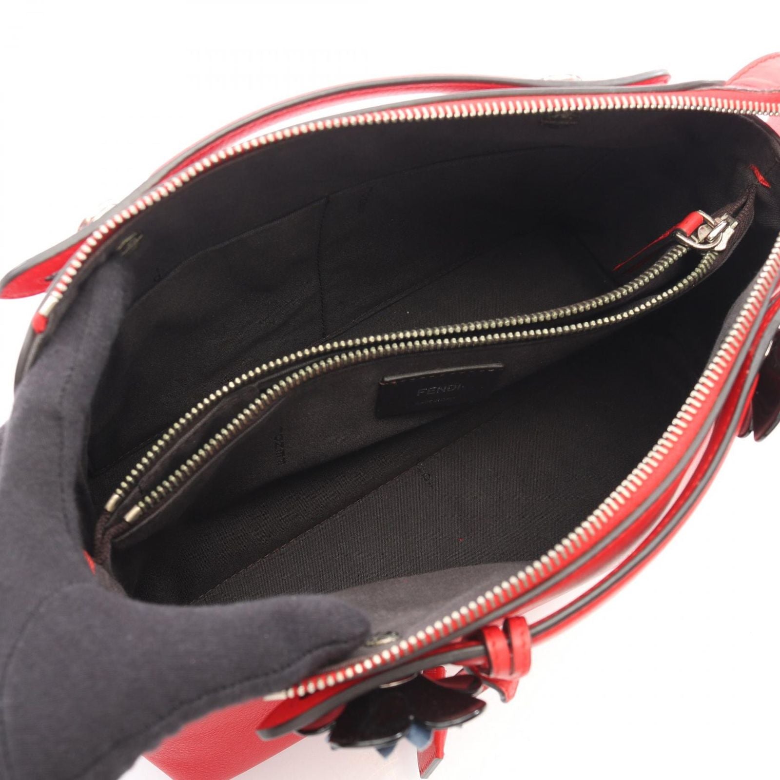 Fendi by the Way Medium 2-Way Red Leather Handbag — view 3