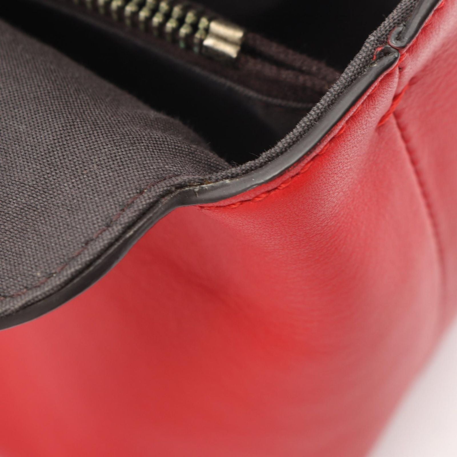 Fendi by the Way Medium 2-Way Red Leather Handbag — view 7