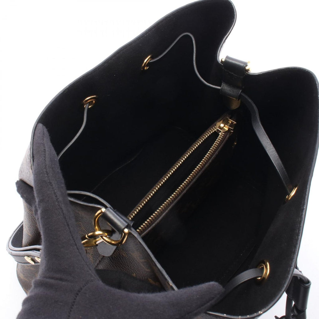 Louis Vuitton Shoulder Bag Neo Noe Monogram Noir Canvas Leather — view 3