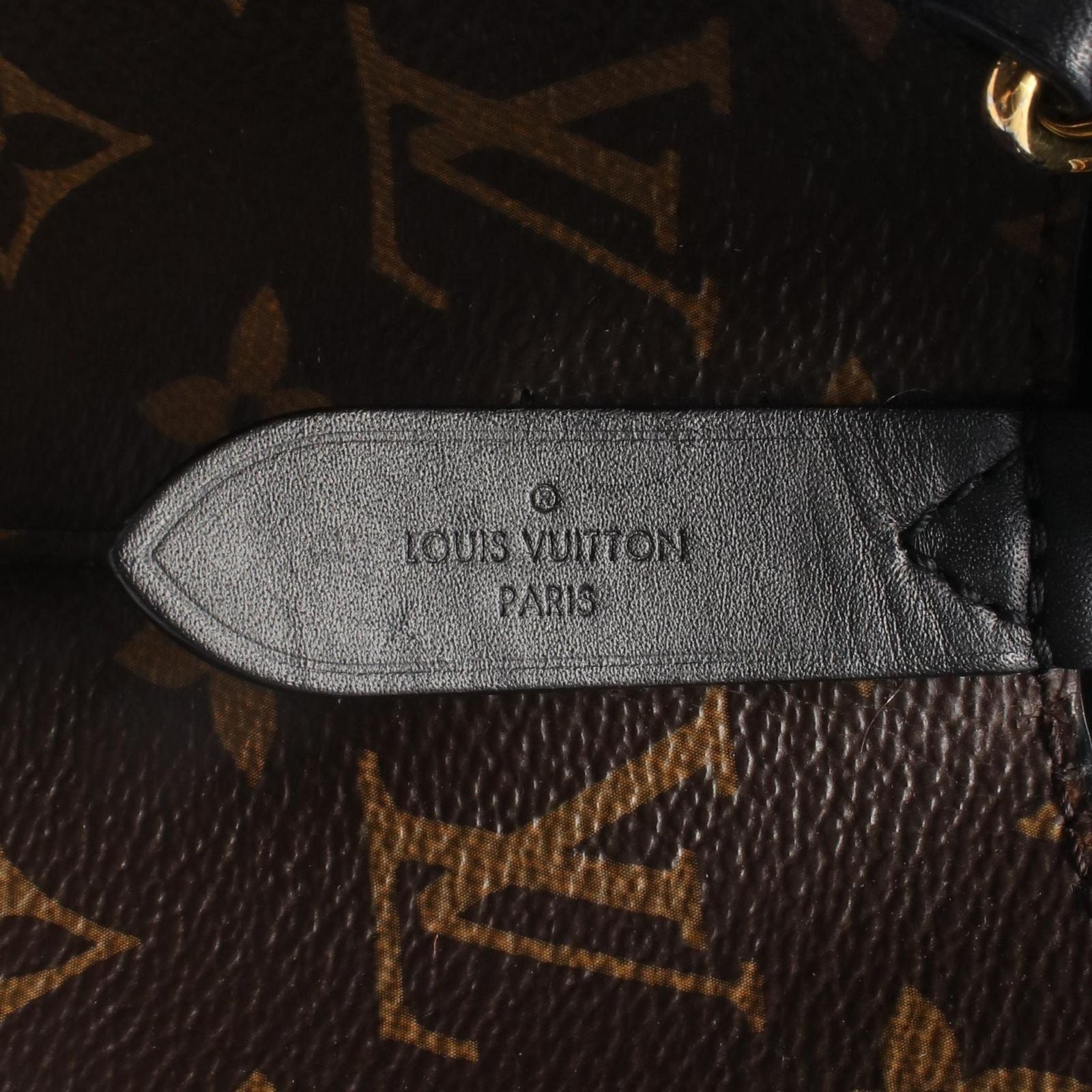 Louis Vuitton Shoulder Bag Neo Noe Monogram Noir Canvas Leather — view 4