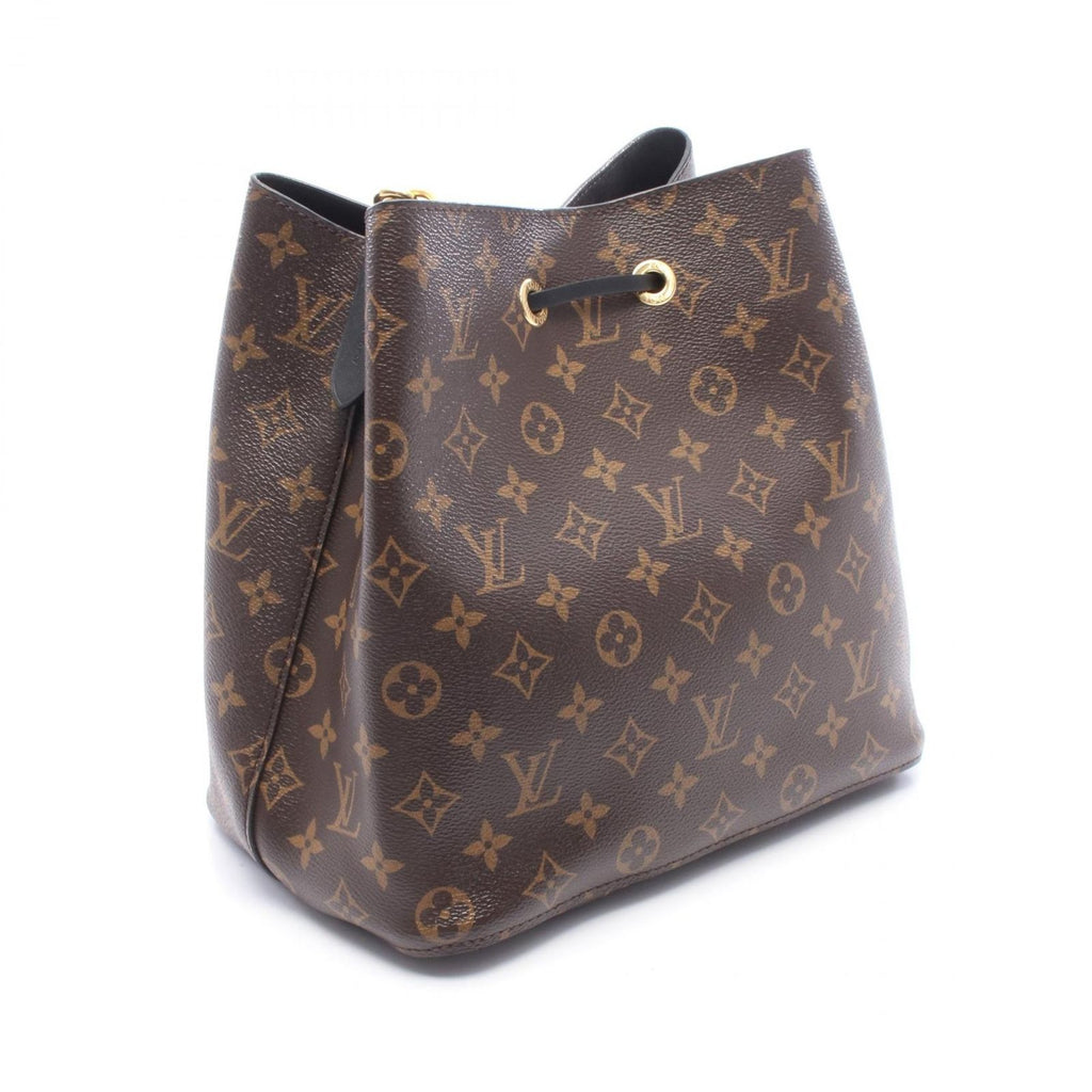 Louis Vuitton Shoulder Bag Neo Noe Monogram Noir Canvas Leather — view 2