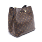 Louis Vuitton Shoulder Bag Neo Noe Monogram Noir Canvas Leather — view 2