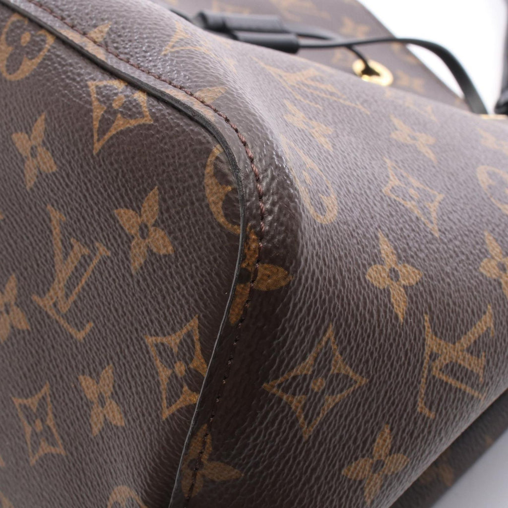 Louis Vuitton Shoulder Bag Neo Noe Monogram Noir Canvas Leather — view 6