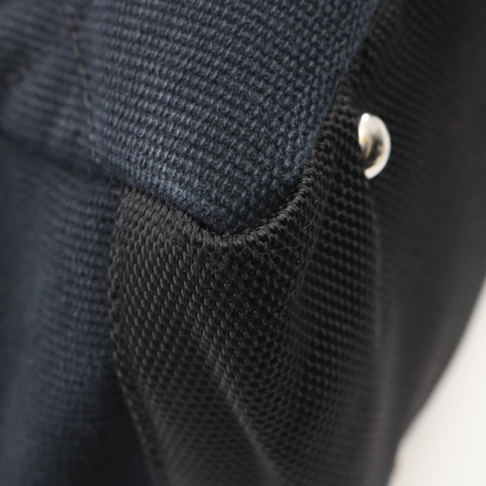 Chanel Tote Bag Paris Biarritz MM Black Canvas Leather MM — view 7