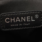 Chanel Tote Bag Paris Biarritz MM Black Canvas Leather MM — view 4