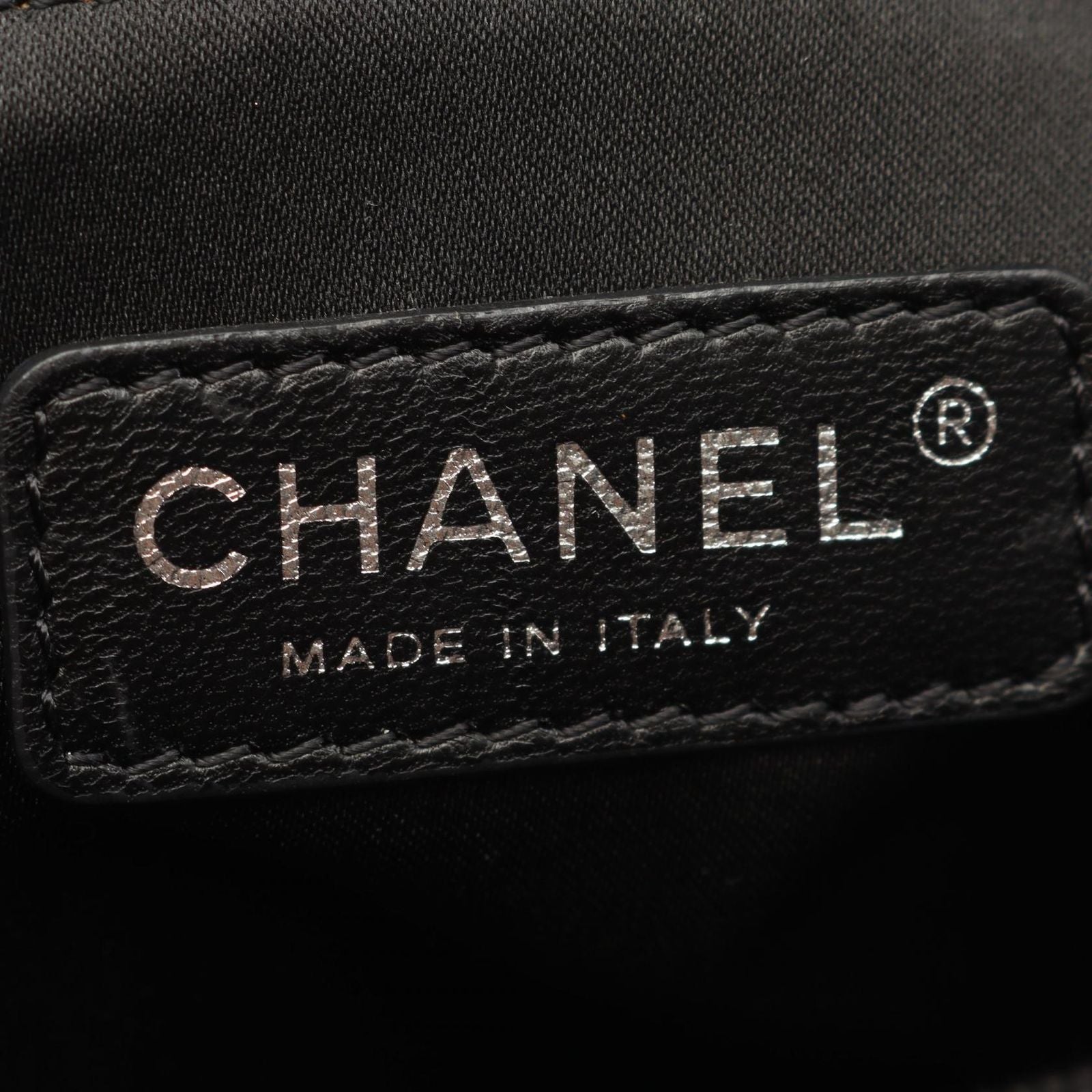 Chanel Tote Bag Paris Biarritz MM Black Canvas Leather MM — view 4