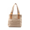Louis Vuitton Tote Bag Plan Soleil Cabas PM Beige Canvas Leather