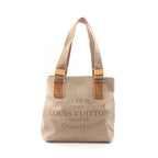 Louis Vuitton Tote Bag Plan Soleil Cabas PM Beige Canvas Leather