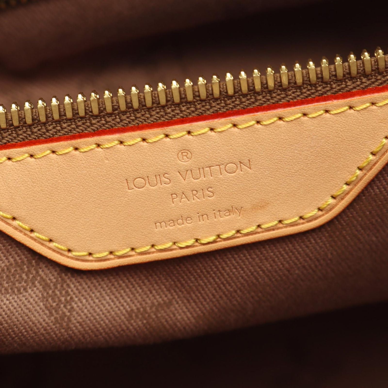 Louis Vuitton Tote Bag Plan Soleil Cabas PM Beige Canvas Leather — view 4