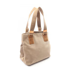 Louis Vuitton Tote Bag Plan Soleil Cabas PM Beige Canvas Leather — view 2