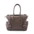 Hermes Pur Sangle 35 Havana Leather Handbag